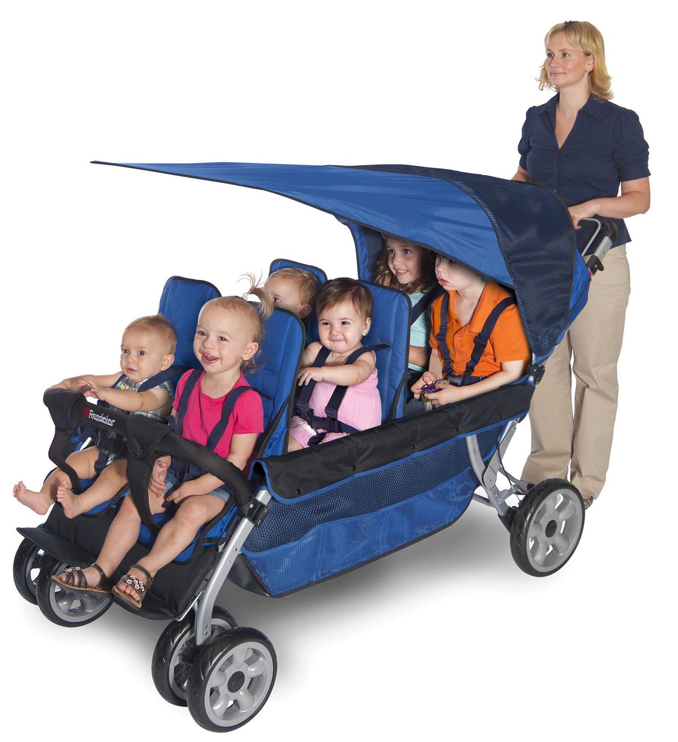 8 child stroller
