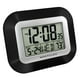 Westclox Classic Horloge murale LCD numérique noire avec date, jour et température Horloge Murale Numérique LCD Noire – image 2 sur 6
