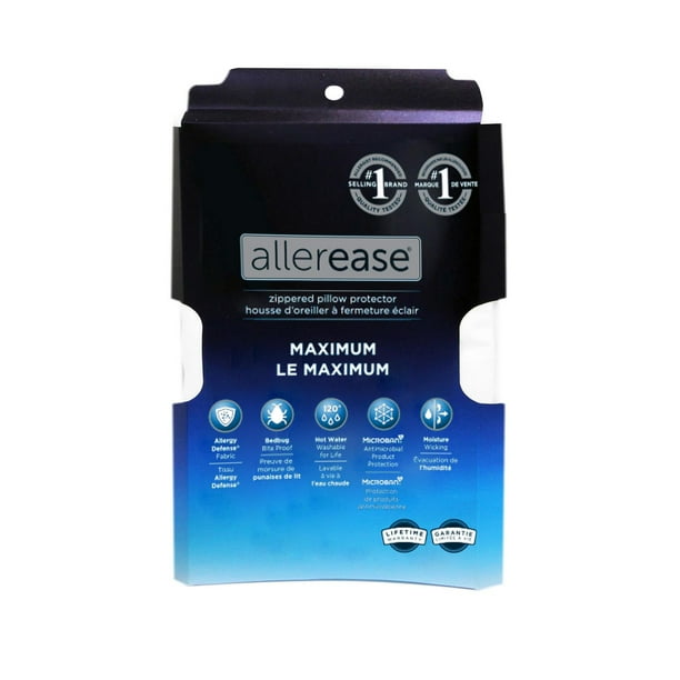 AllerEase Maximum Allergy Protection Zippered Breathable Pillow