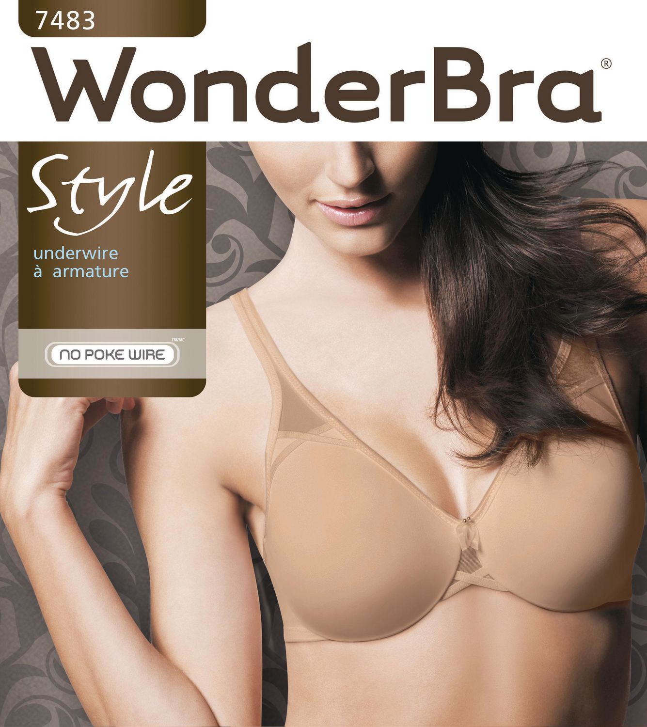Wonderbra, Intimates & Sleepwear, 43 Wonderbra 2483 Wire Free No Poke  Side Stay Black Size 42dd Nip