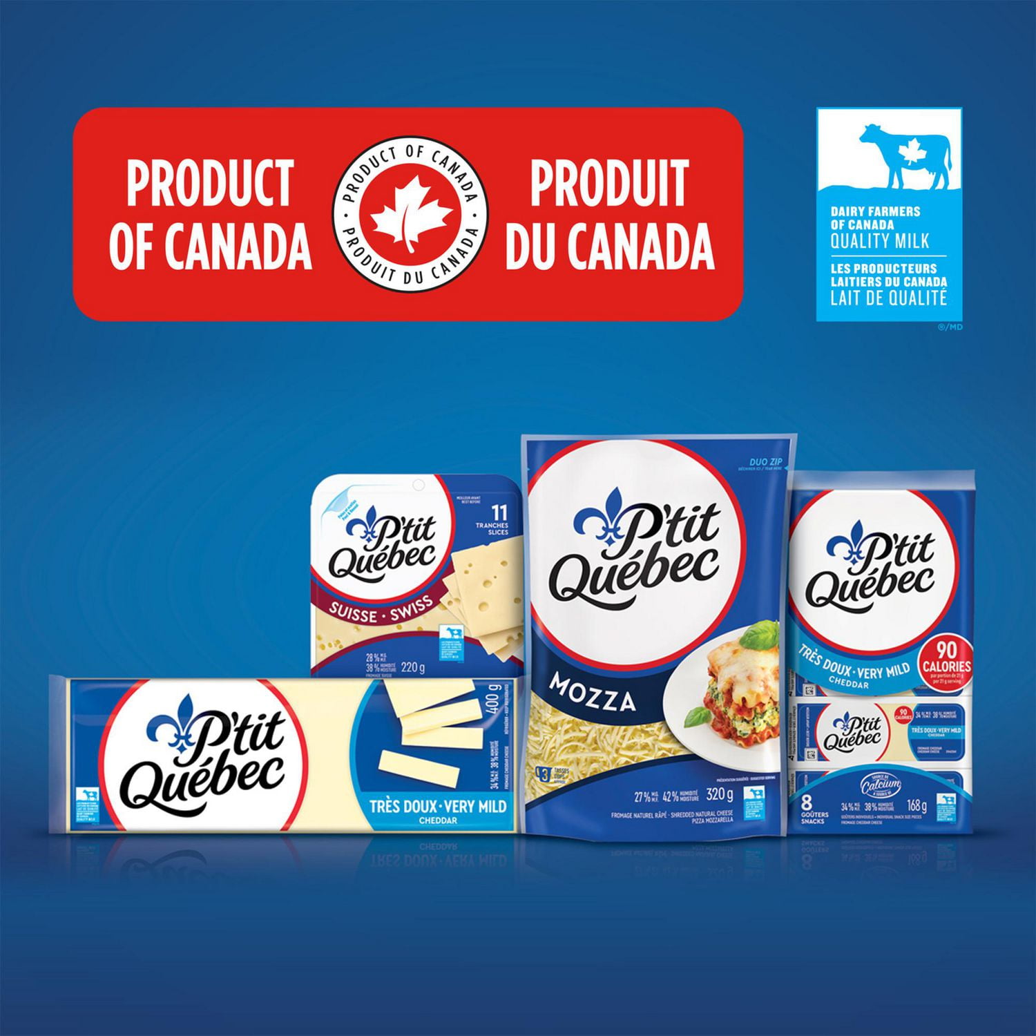 P'tit Québec Fromage râpé marbré 480g