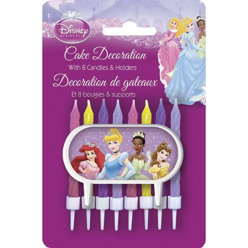 Décor et bougies de gâteau - Disney princesse