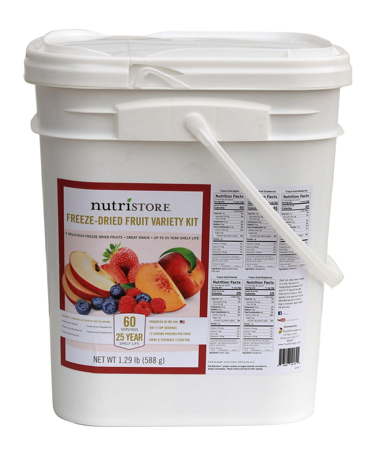 Freeze Dried Fruit Variety Bucket Nutristore Walmart Canada