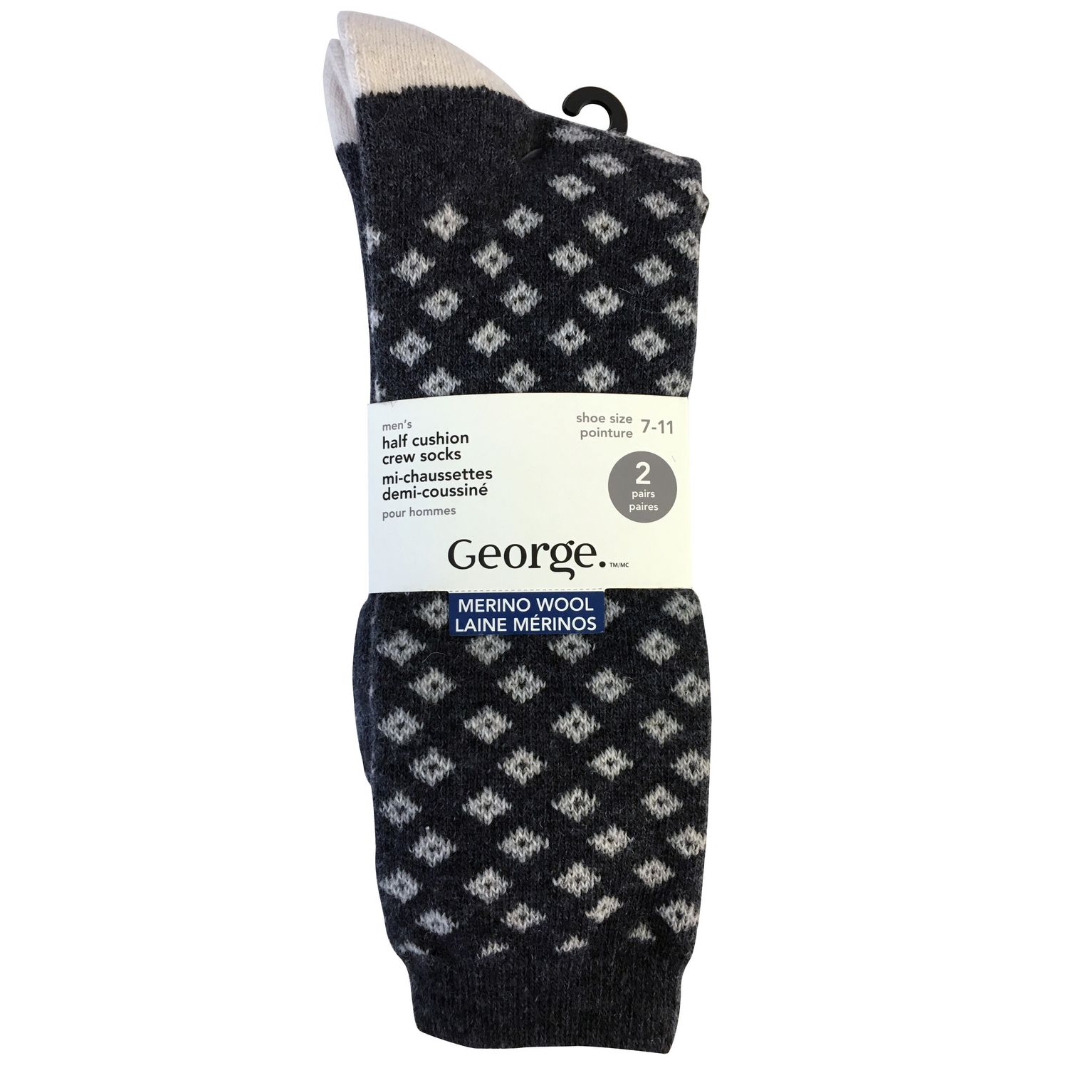 Men's half cushion crew socks Walmart Canada