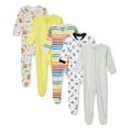 thumbnail image 1 of George Infants' Unisex Footed Sleeper 5-Pack, 1 of 2