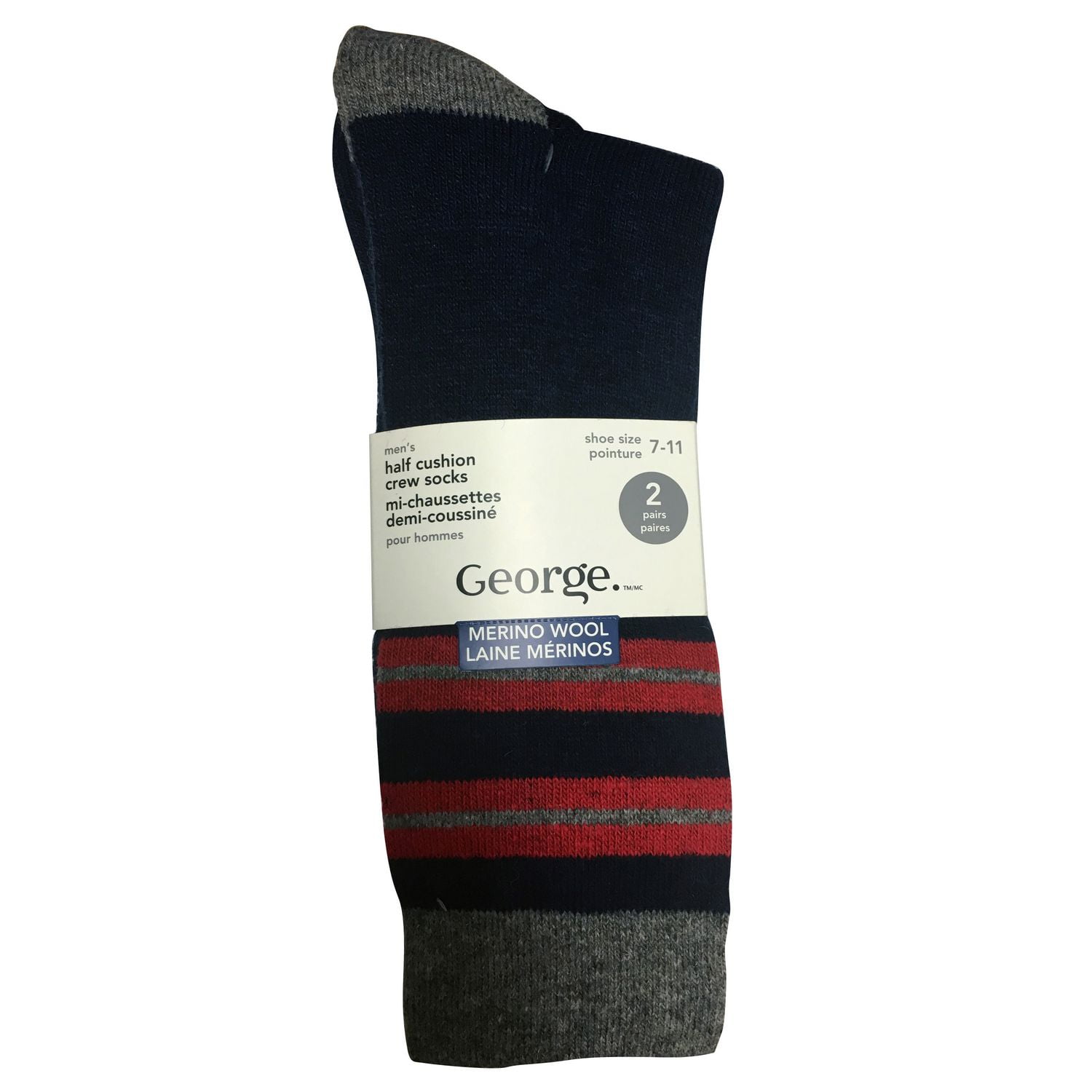 Men's half cushion crew socks Walmart Canada