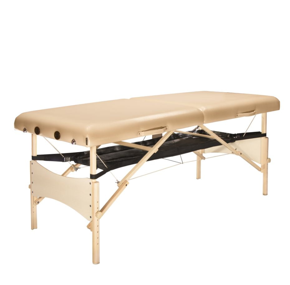 Master Massage Hammock, Porta Shelf, WoodFrame Portable Massage Table