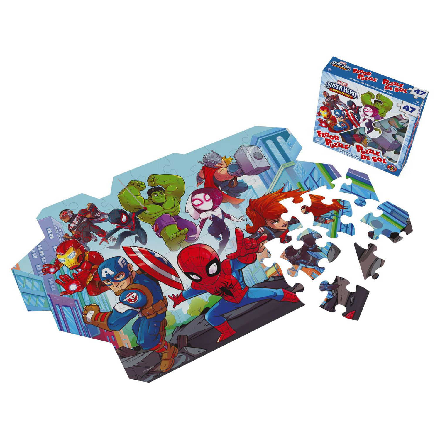 Marvel Super Hero Adventures Puzzle 48 pieces Ages 6+ FREE Shipping