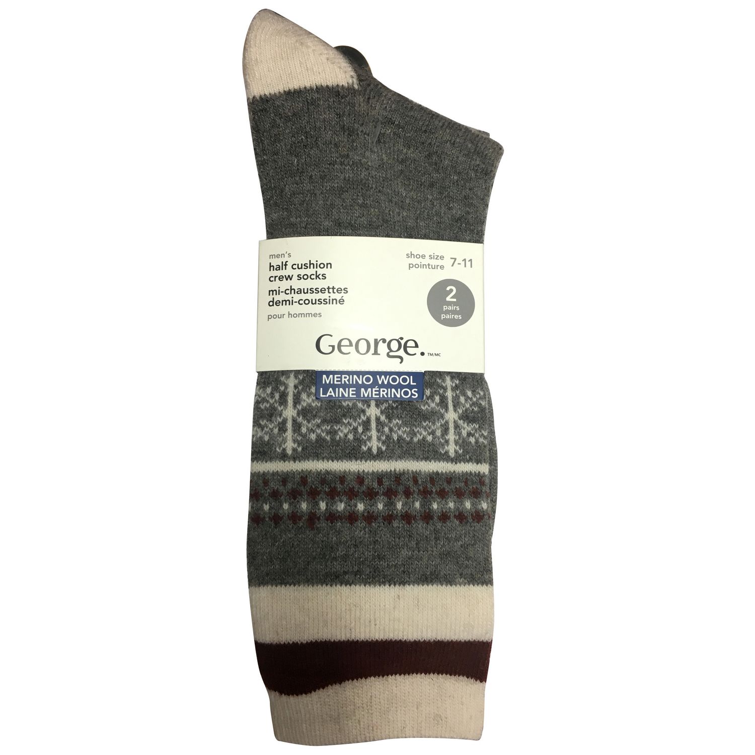 Men's half cushion crew socks Walmart Canada