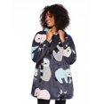 thumbnail image 1 of No Boundaries Women's Long Sleeve Plush Snuggie, 1 of 6