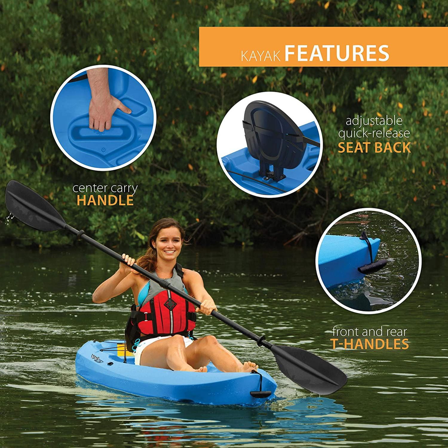 LIFETIME Lotus 96 Sit-On Kayak with Paddle, Blue 