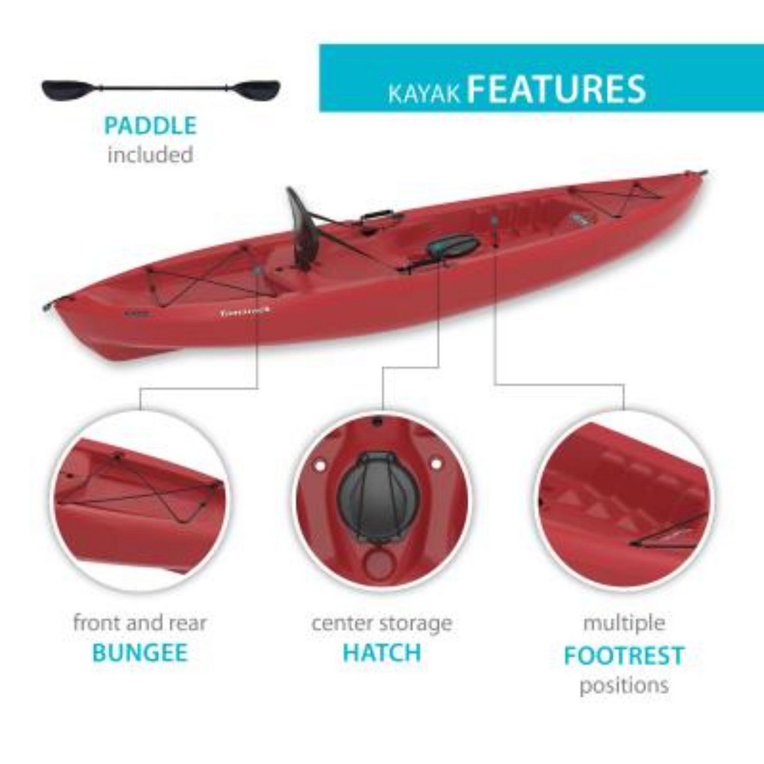 Lifetime Tamarack 10' Kayak - Red