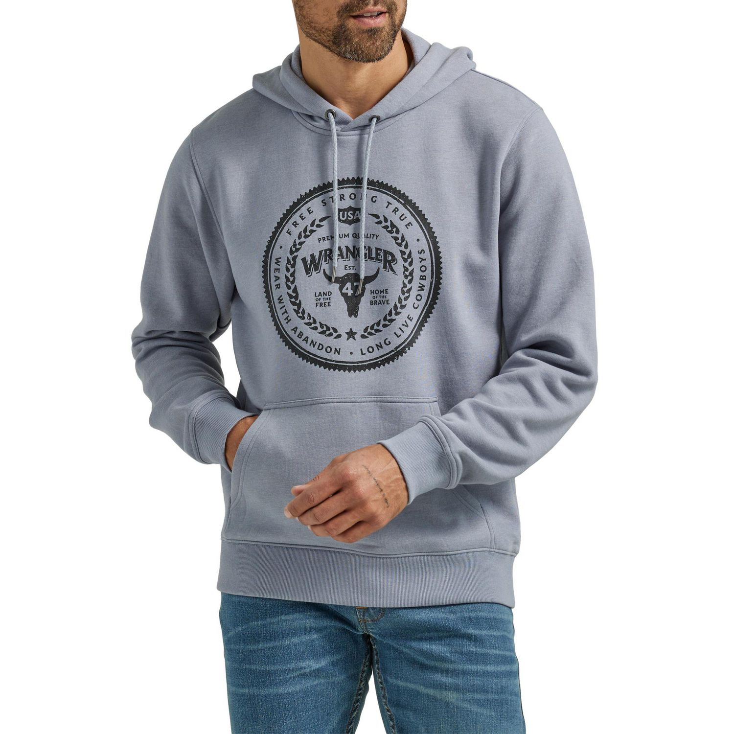 Men's Wrangler Long Live Cowboys Pullover Hoodie