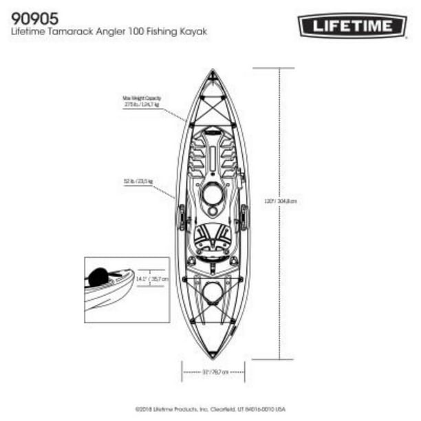 Lifetime Tamarack Angler 10 ft Fishing Kayak - sporting goods - by
