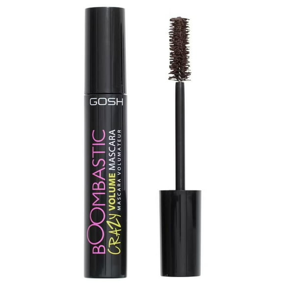 GOSH-BOOMBASTIC CRAZY MASCARA CHOCOLATE BROWN, PERFUME FREE / VEGAN