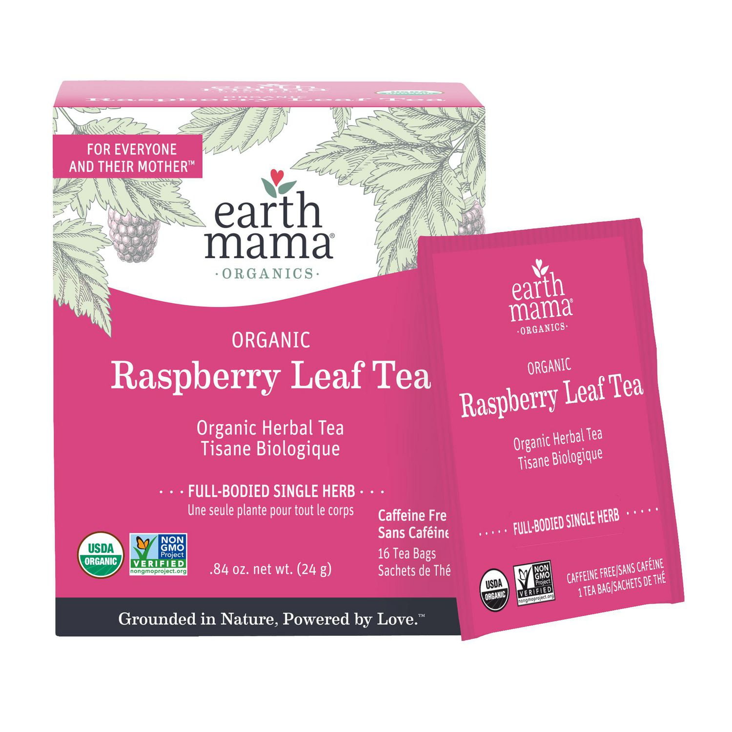 Earth Mama Organic Raspberry Leaf Tea, Organic Herbal Tea 