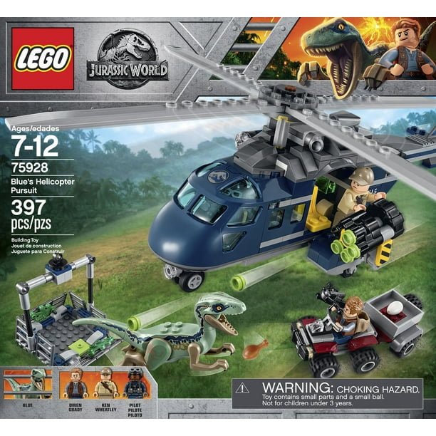 LEGO 75928 Jurassic World - La Poursuite En Hélicoptère De Blue 