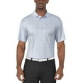 thumbnail image 1 of PGA TOUR Course Essentials Men's Striped Fish Print Short Sleeve Polo Shirt, 1 of 4