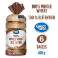 thumbnail image 1 of Great Value Whole Wheat Bagels, 1 of 5