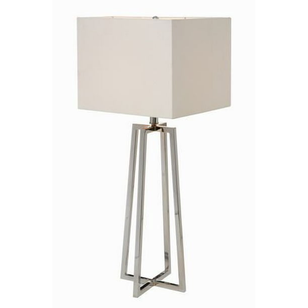 lampe de table angle chrome