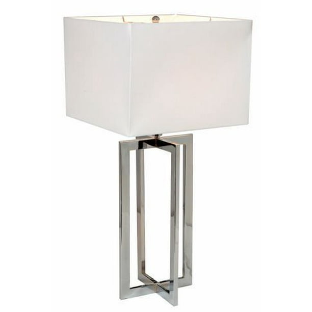 lampe de table chrome