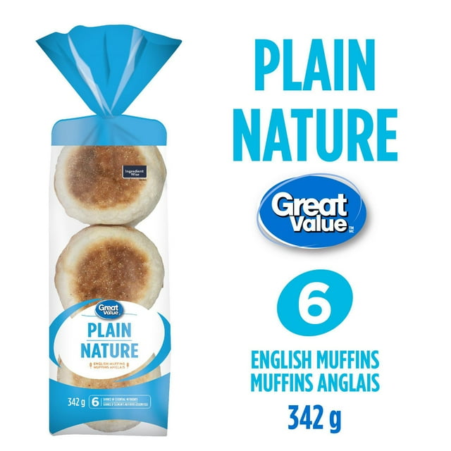 Great Value Plain English Muffins