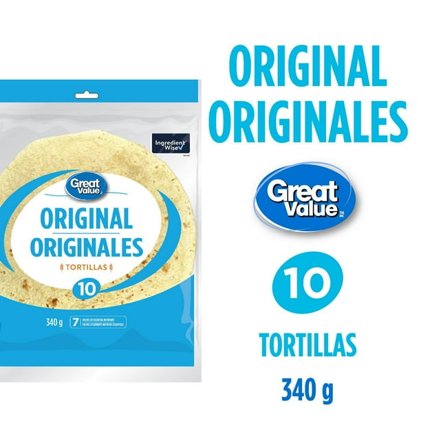 Great Value 7" White Tortillas, 10 pk, 340 g Walmart.ca