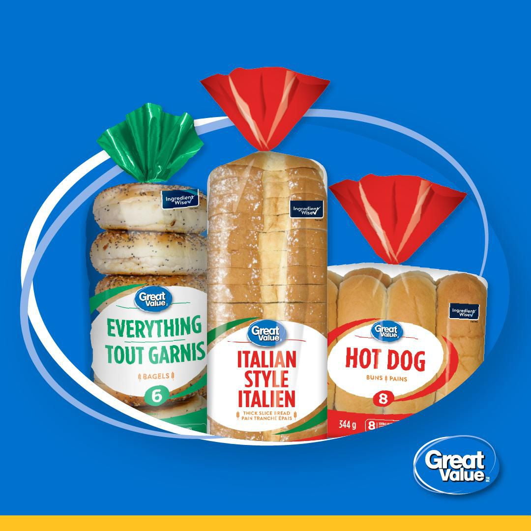 Great Value Hot Dog Buns, 8 pk, 516 g