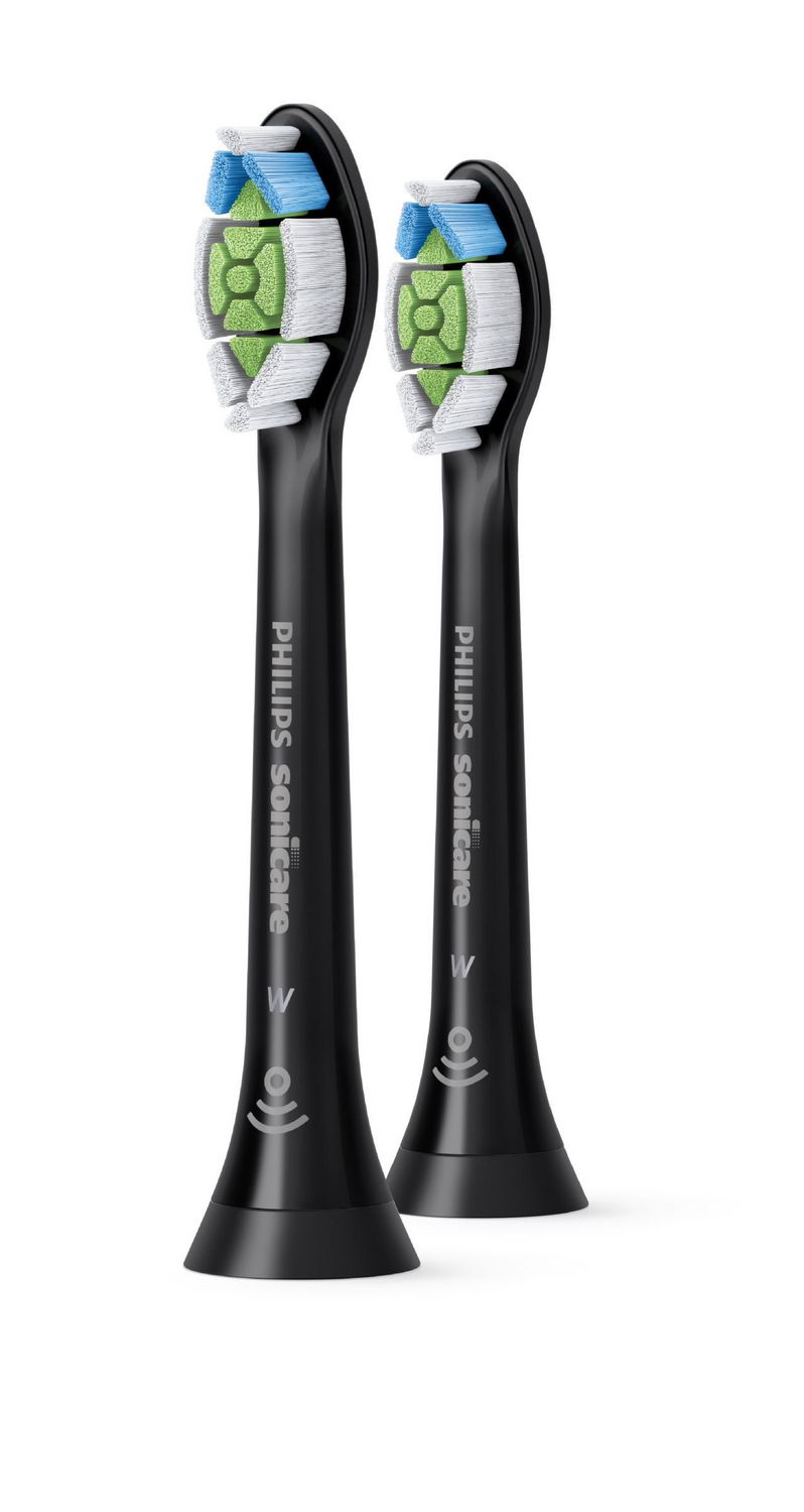 Philips Sonicare Diamondclean Replacement Brush Heads, Black, 2