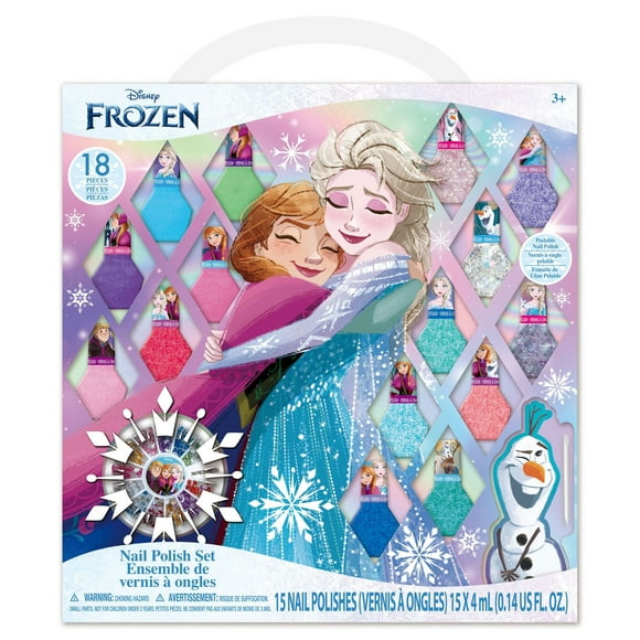 Disney La Reine des Neiges - Townley Girl - Ensemble de 18 vernis à ongles pour filles, à partir de 3 ans