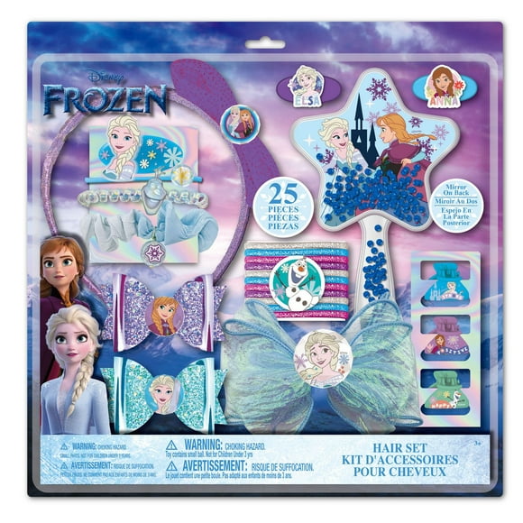 Disney La Reine des Neiges - Ensemble d'accessoires pour cheveux Townley Girl pour filles, à partir de 3 ans