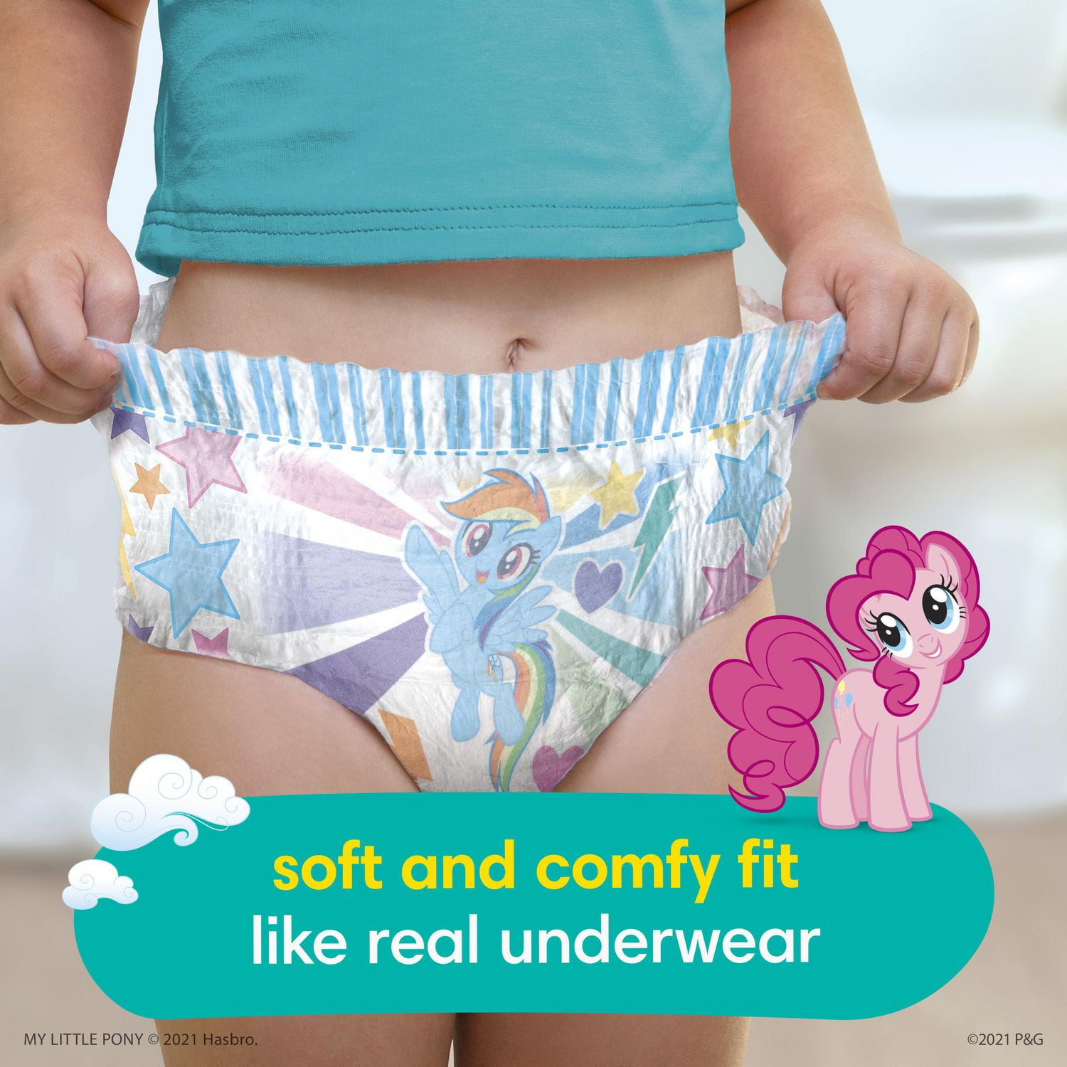 Pampers Easy Ups Training Underwear 2t-3t 25 Ct My little pony 100%leak  Proof:/