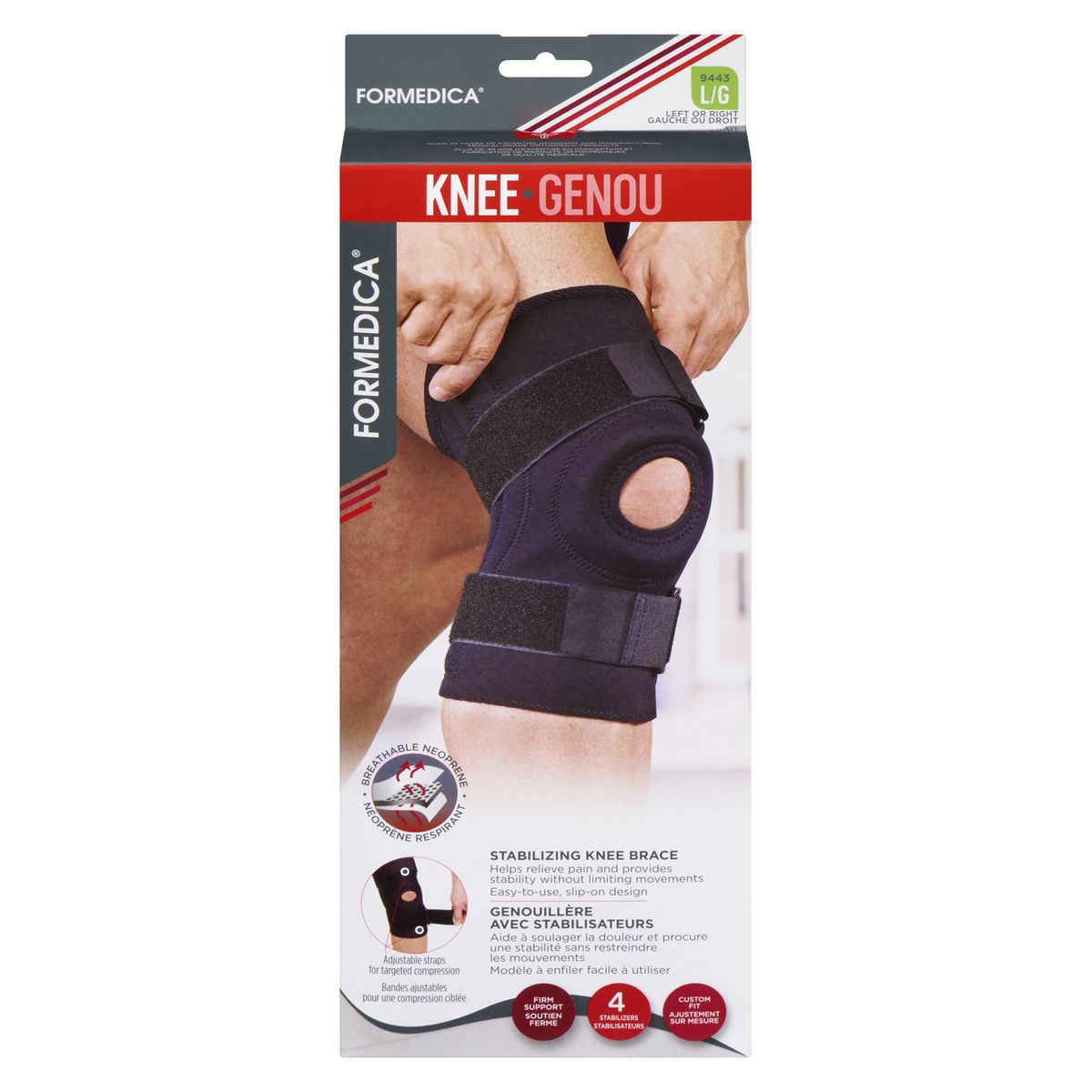 Formedica - STABILIZING KNEE BRACE - LARGE