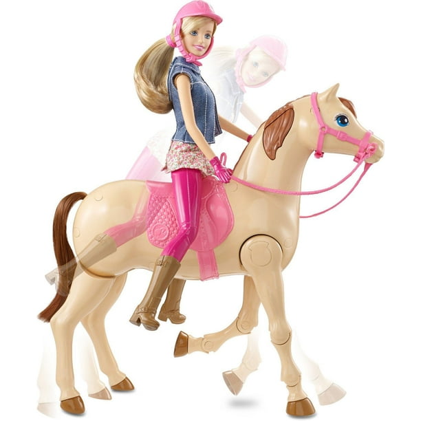 Poupée barbie princess adventure : barbie princesse et son cheval