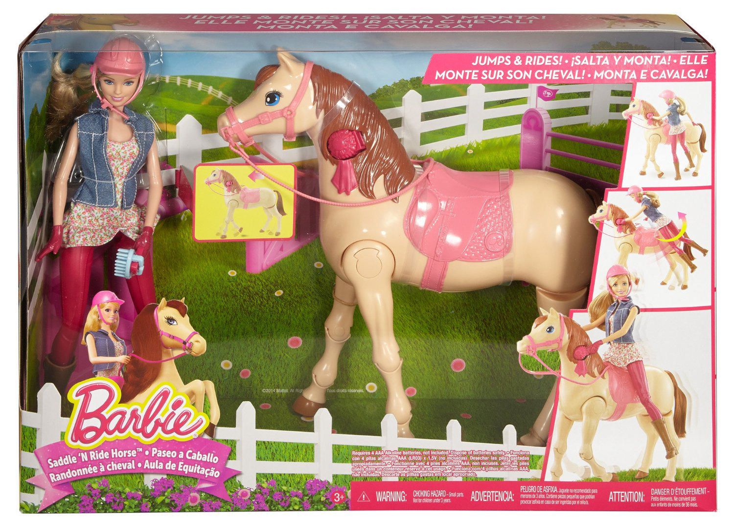 Jeu Jouet Poupée Barbie Avec Cheval pour Petite Fille Mattel