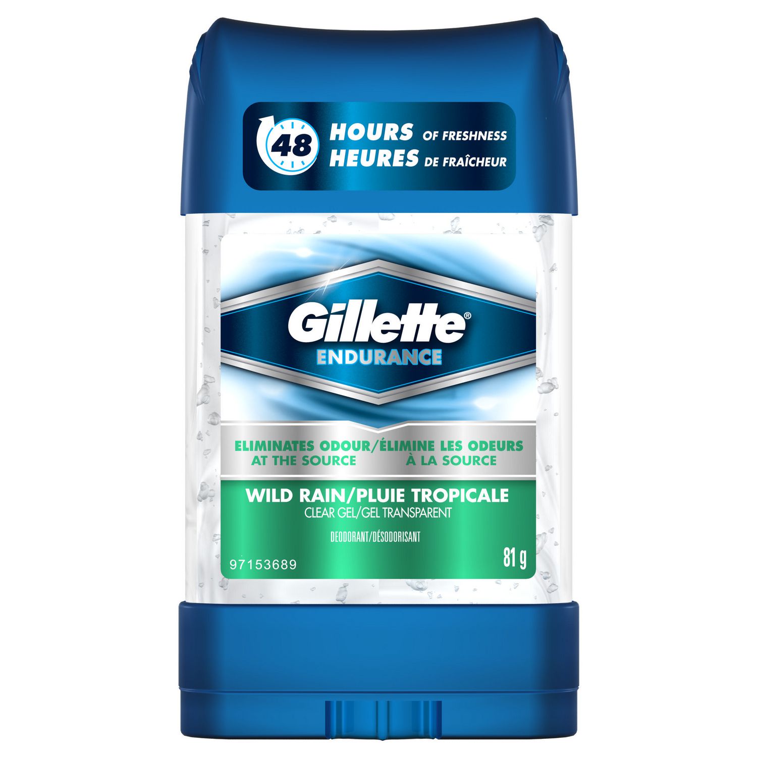 Gillette Wild Rain Clear Gel Men’s Antiperspirant And Deodorant