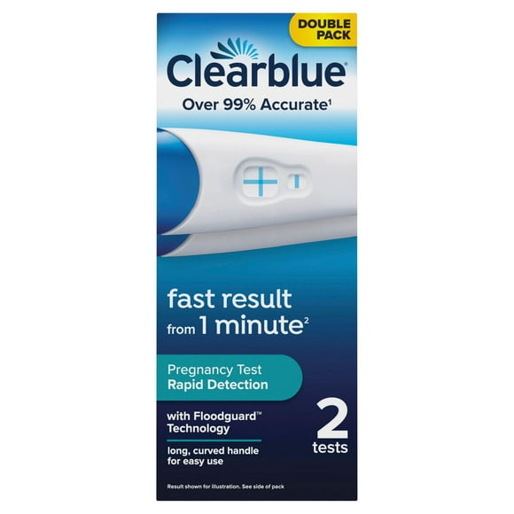Clearblue Rapid Detection Pregnancy Test Kit, Home Pregnancy Test, 2 Tests, 2CT
