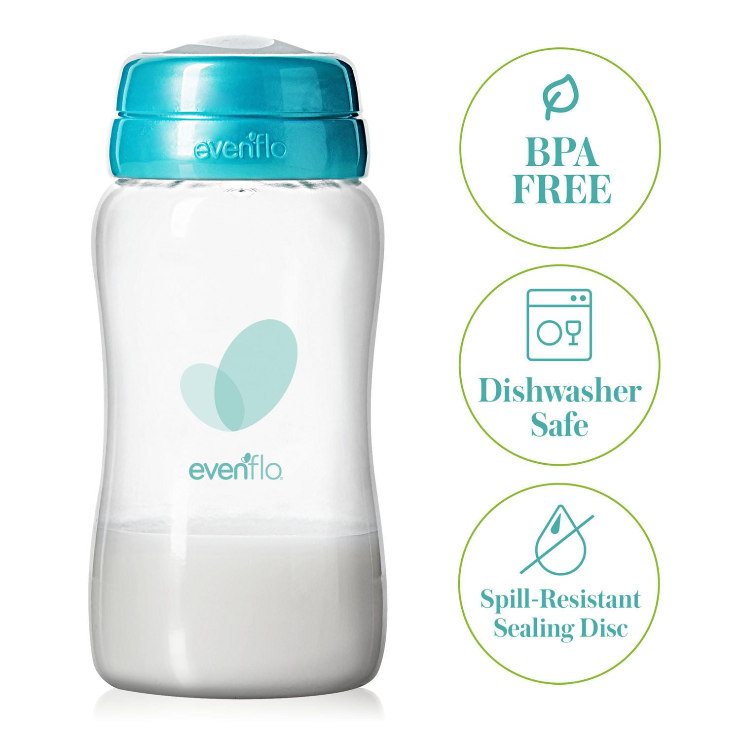 Evenflo Feeding Advanced Milk Collection Bottles 5oz 6pk