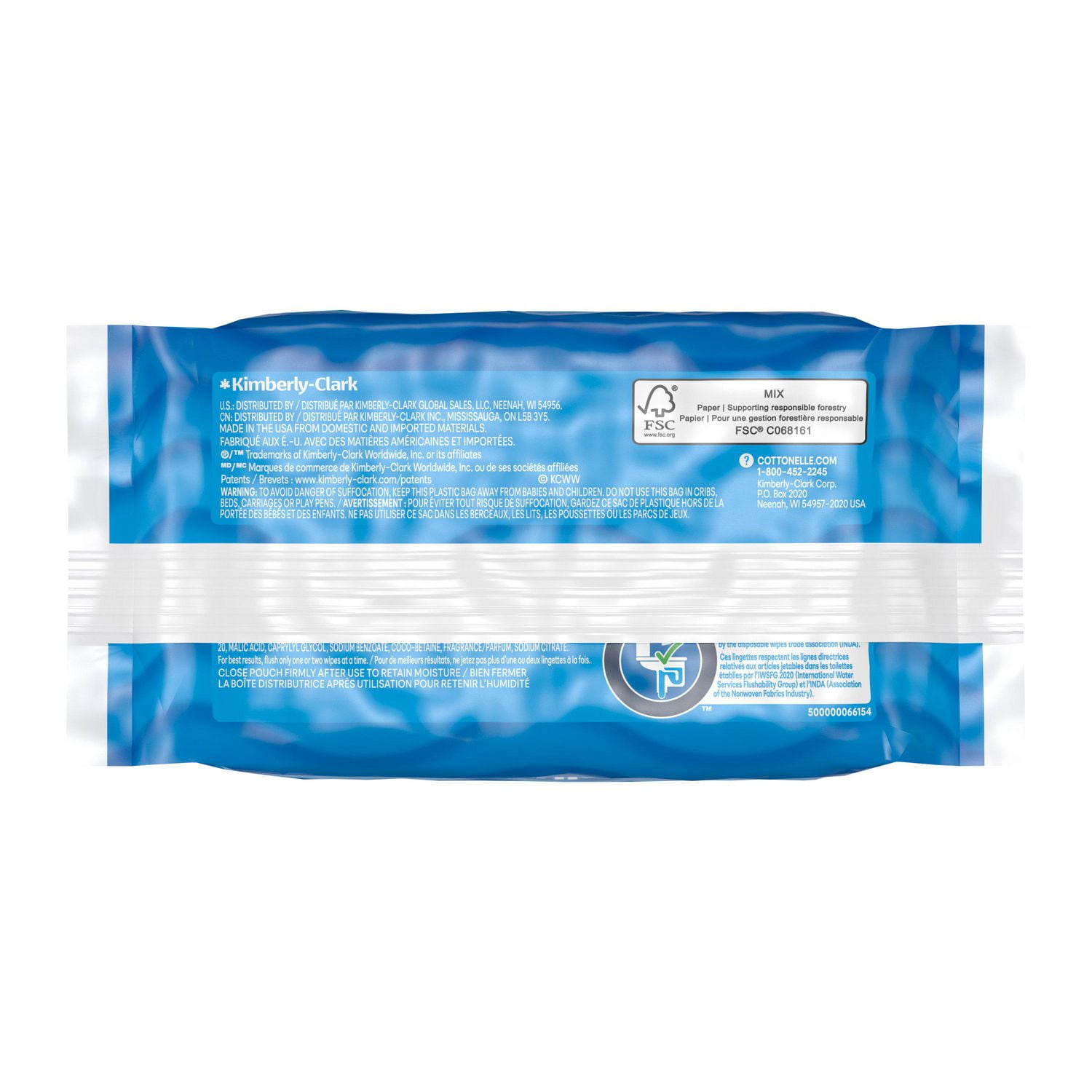 Cottonelle Flushable Wet Wipes - 4 Flip-Top Packs, 42 Flushable Wipes per pack, 168 Total Flushable Wipes, 4 Flip Top Pk, 168 Wipes