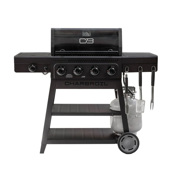 Performance Series FlavorMax 4 Burner Gas Grill Cart with Side Burner, Performance Series FlavorMax 4 Burner