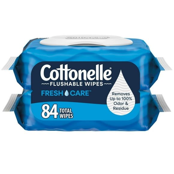 Cottonelle® Fresh Care* Flushable Cleansing Cloths Refill, 84 Cloths Refill, 84 Cloths Refill