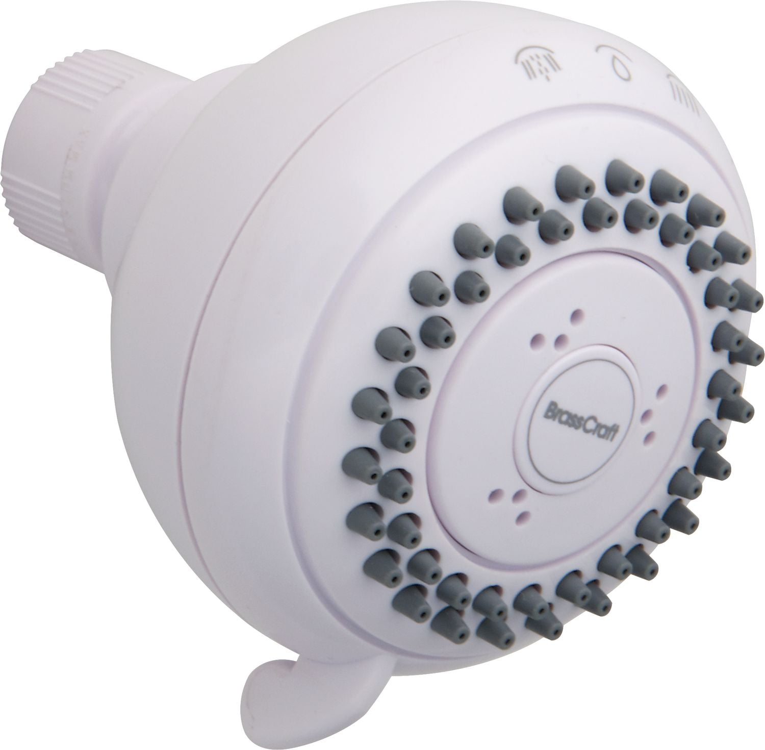 Brasscraft® White Massage Shower Head 4 Settings Walmart Canada