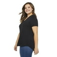 thumbnail image 2 of George Plus Women's Drapey V-Neck T-Shirt, 2 of 6