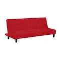 thumbnail image 1 of MAINSTAYS Tufted Futon Sofa Bed, Red, 1 of 4