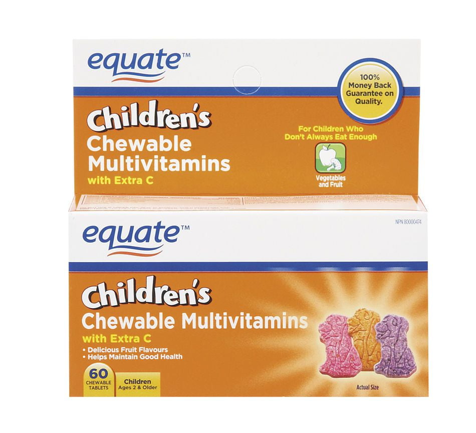 Equate Children's Chewable Multivitamins with Extra C Walmart Canada