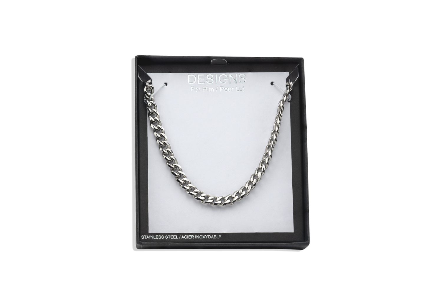 Designs for Him Stainless Steel Curb 5mm Chain
