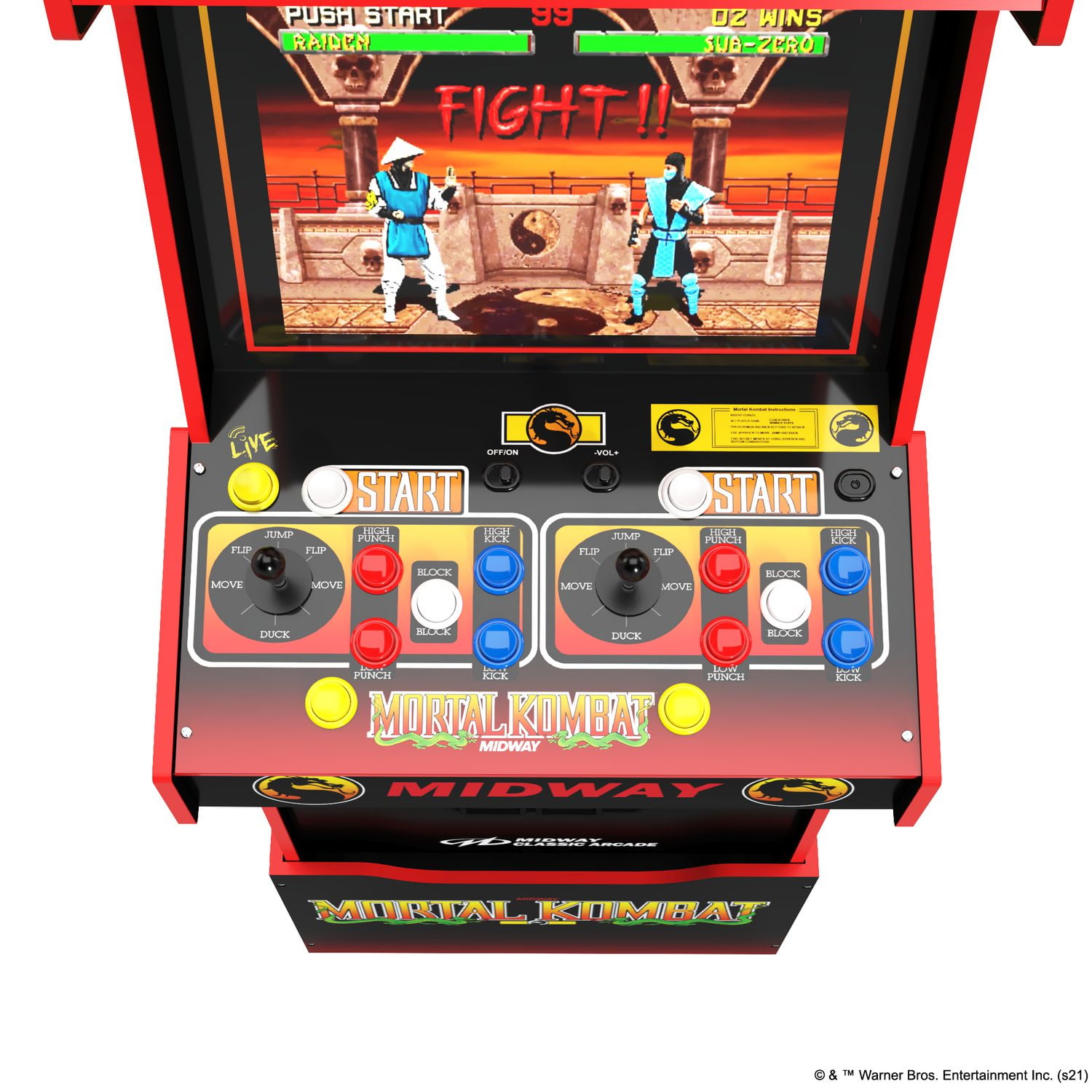 Arcade1Up Midway Mortal Kombat 30TH Anniversary Legacy Edition Arcade ...