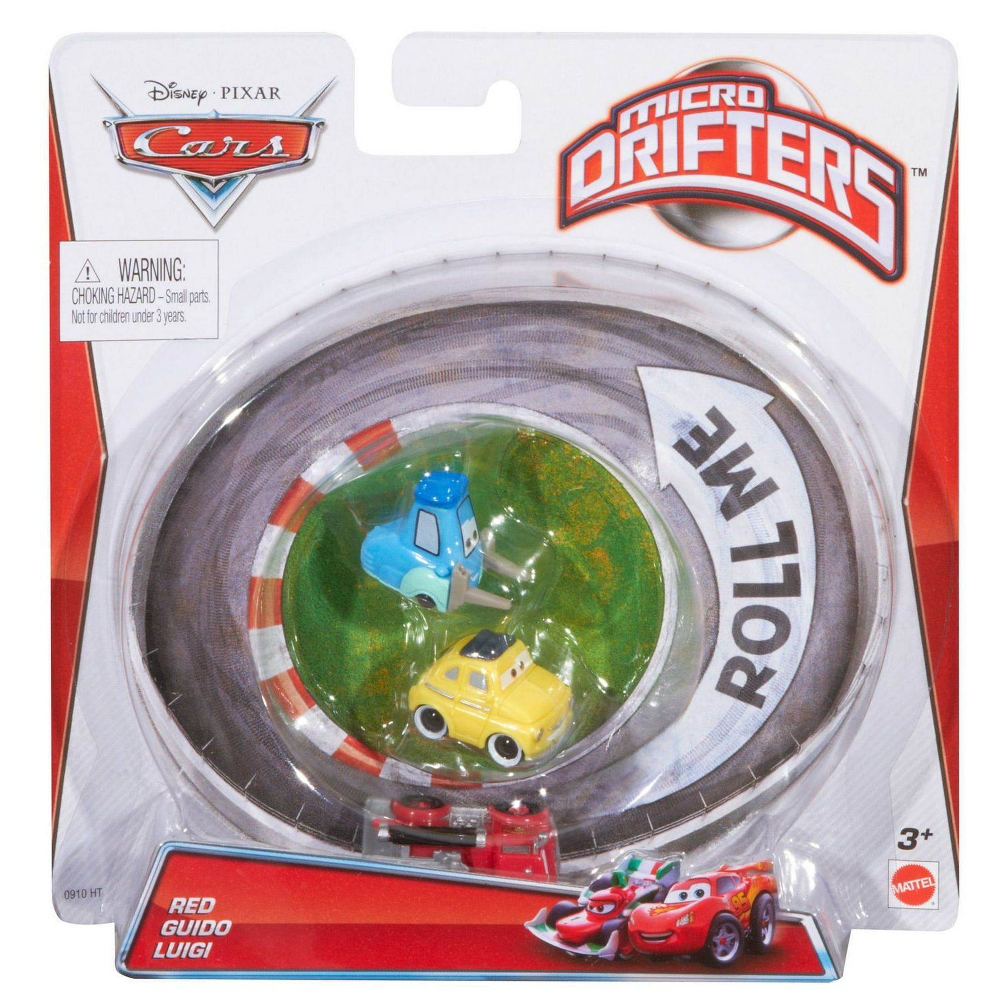 Disney/Pixar Cars Micro Drifters Red, Guido, Luigi 3-Pack 