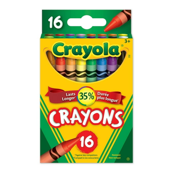 16 crayons de cire de Crayola