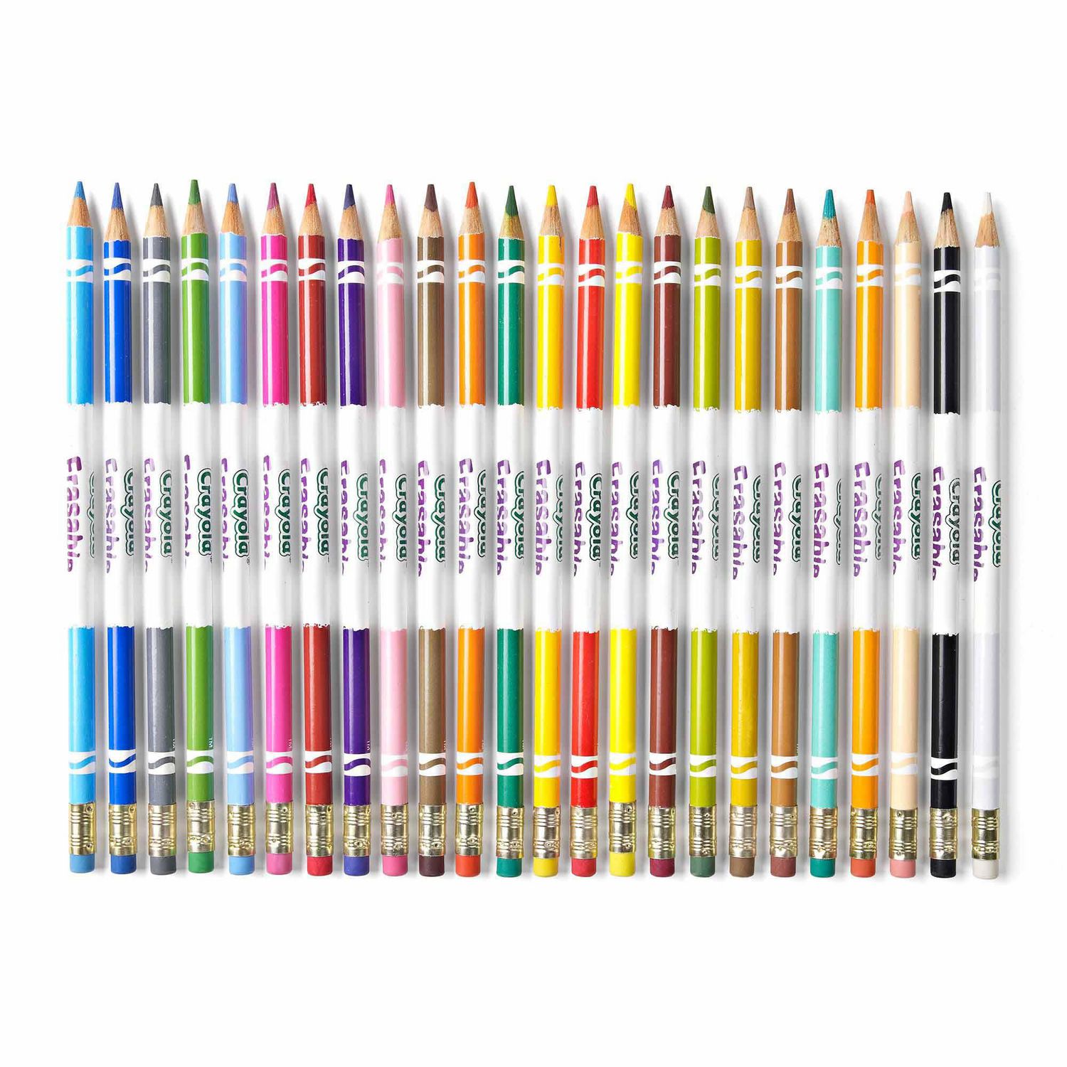 Ens. 24 crayons de couleur sans bois